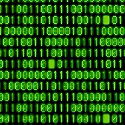Binary 0s and 1s